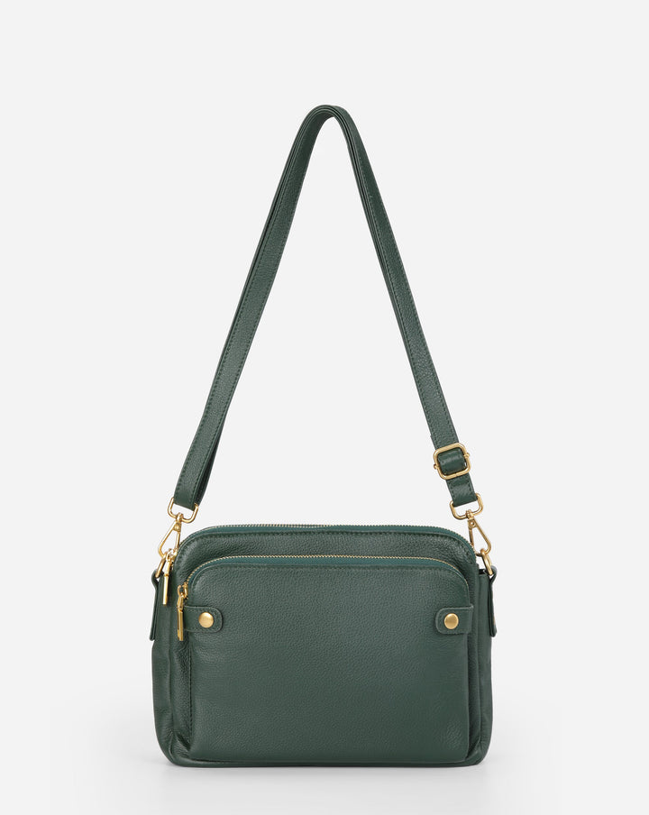 The Bali Three-Layer Leather Crossbody Shoulder & Clutch Bag 2.1L