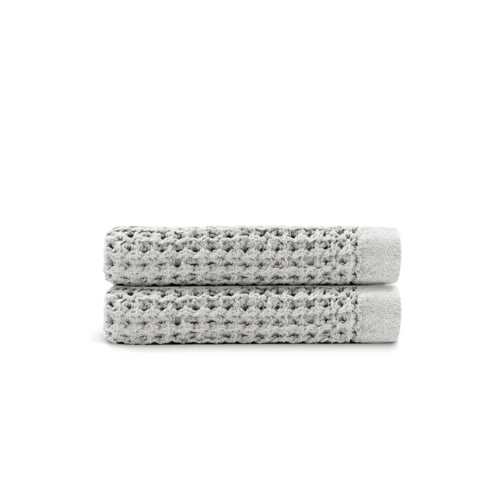 Serviettes à main en coton égyptien gaufré, 2 pièces