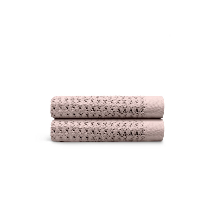 Serviettes à main en coton égyptien gaufré, 2 pièces
