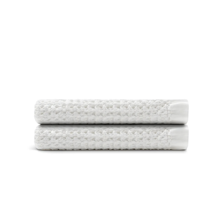 Serviettes de bain en coton égyptien gaufré, 2 pièces
