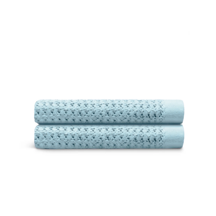 Serviettes de bain en coton égyptien gaufré, 2 pièces