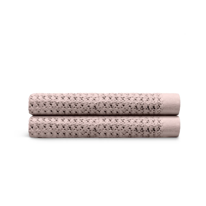 Serviettes de bain en coton égyptien gaufré, 2 pièces