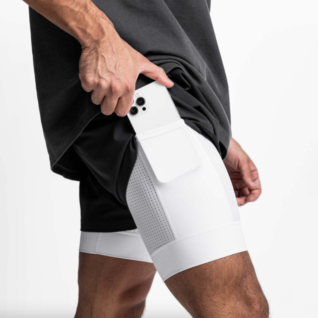 Short d'entraînement 2 en 1 James – Séchage rapide et respirant 