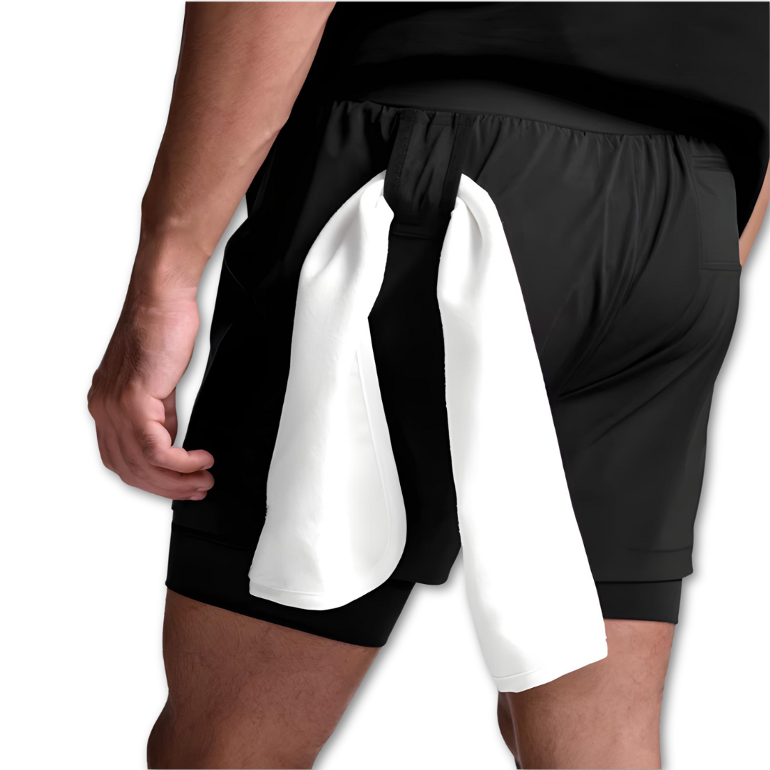 Short d'entraînement 2 en 1 James – Séchage rapide et respirant 