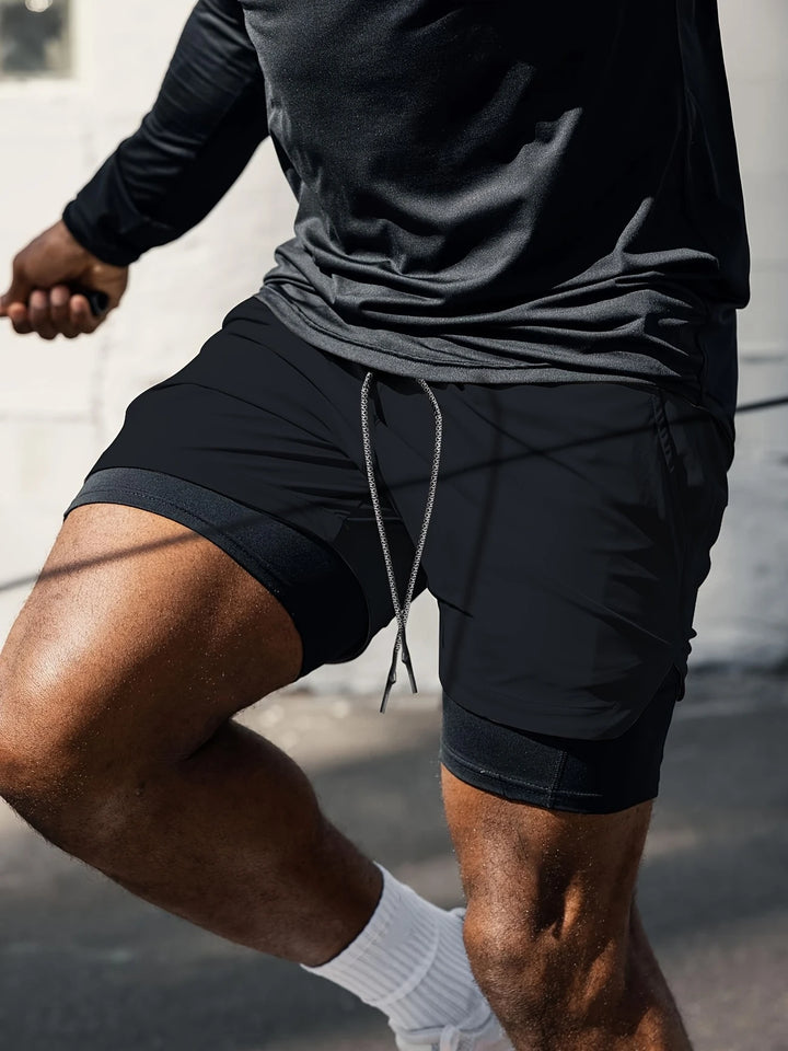 Short d'entraînement 2 en 1 James – Séchage rapide et respirant 