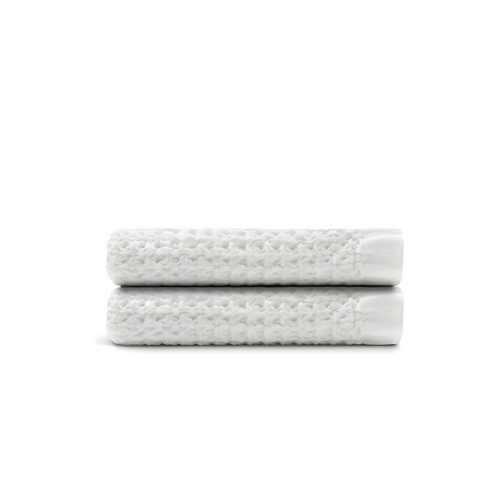 Serviettes à main en coton égyptien gaufré, 2 pièces