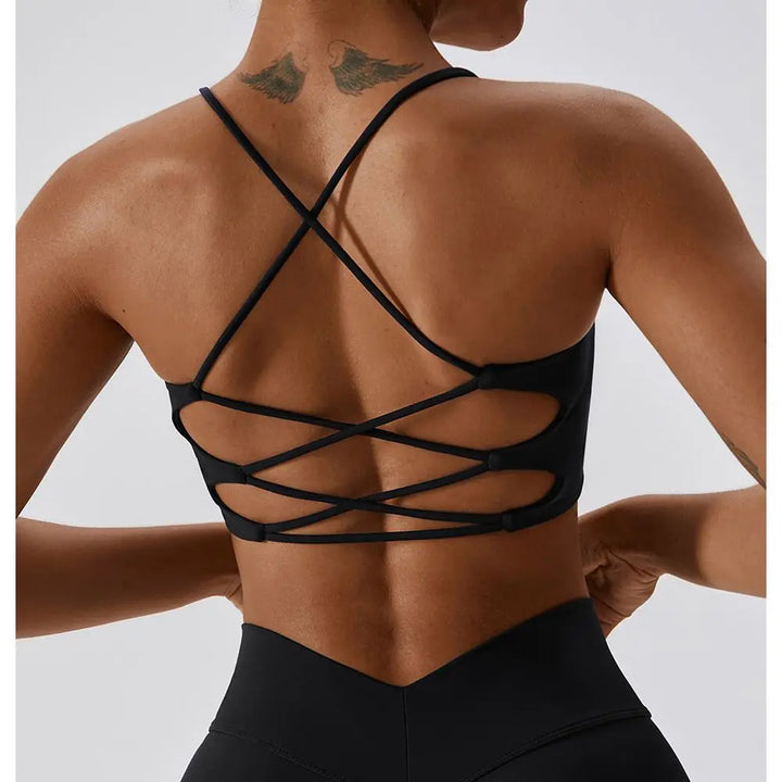 "Shape FlexMove Cross Back Bra – Soft, Padded & Tight Fit"