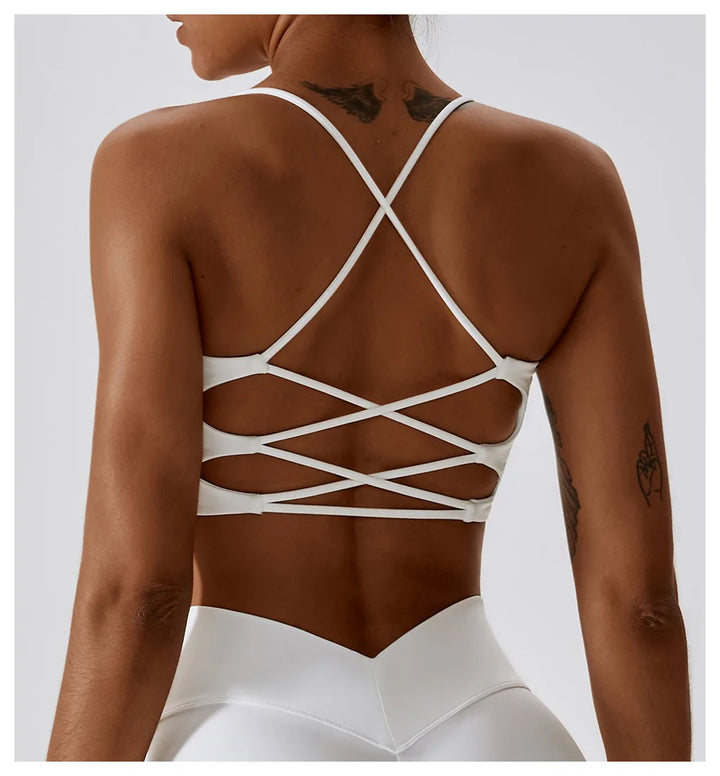 "Shape FlexMove Cross Back Bra – Soft, Padded & Tight Fit"