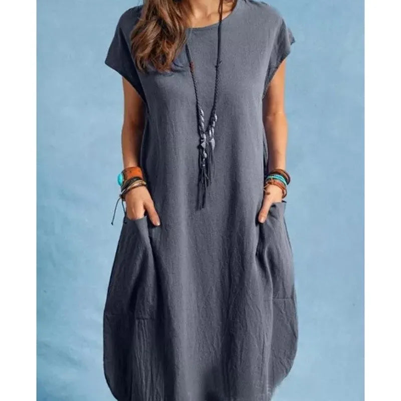 PocketBloom – Women’s Casual Dress with Pockets