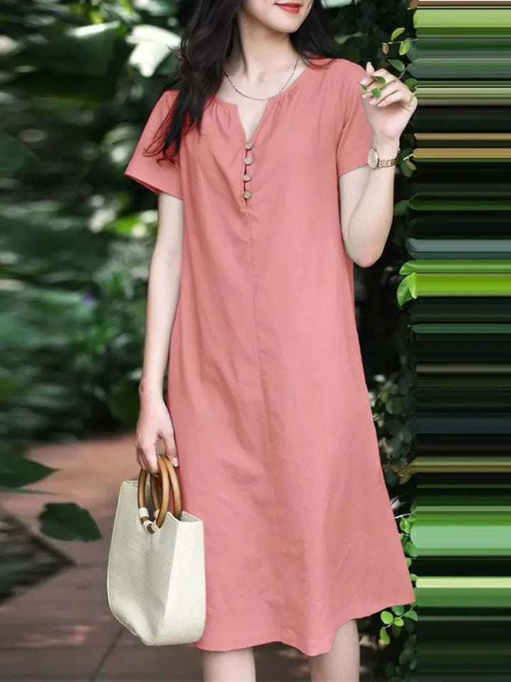 Talia – Casual V-Neck Dress